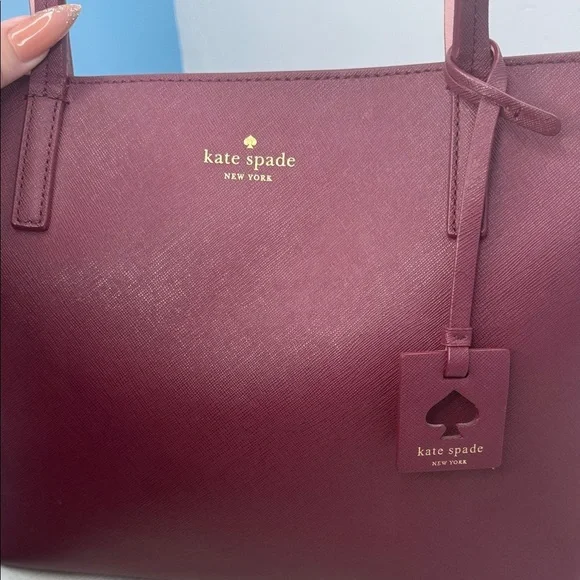 Kate Spade Scotts Place Lida tote in, Merlot - Picture 7 of 12